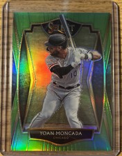2021 Panini Select YOAN MONCADA Premier Neon Green Prizm #152 87/99 WHITE SOX