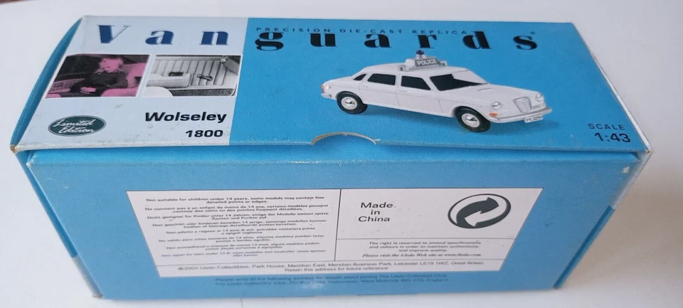 VANGUARDS VANGUARDS-VA08501 DIECAST 1/43 WOLSELEY 1800 CITY OF LONDON POLICE - Imagen 2 de 4