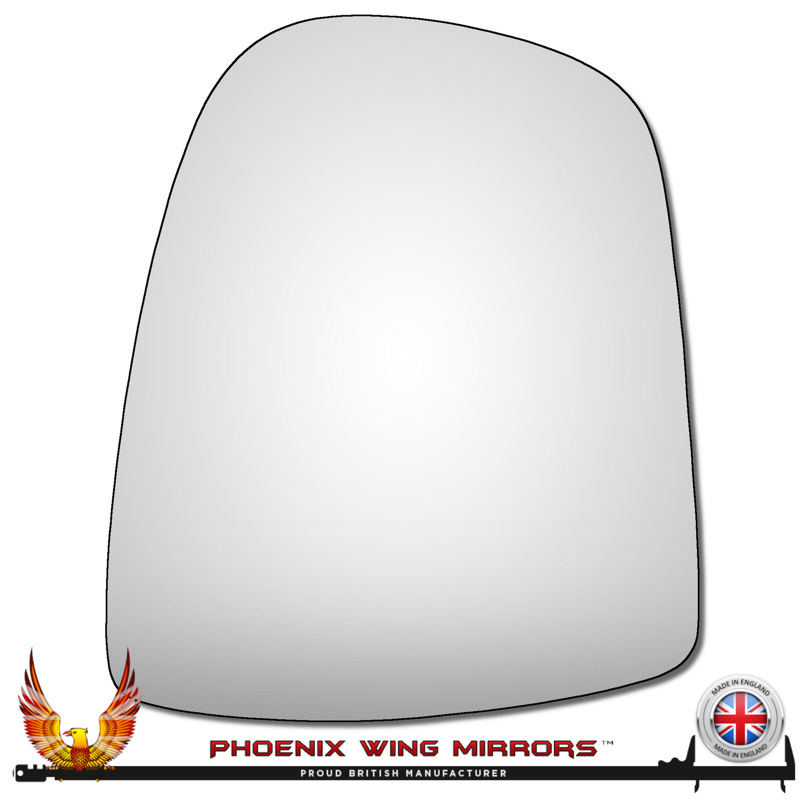 Left H Passenger Side Renault Trafic Van 2001-2014 Convex Wing Door Mirror Glass