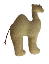 Vintage Handmade Soft Toy Camel Flat Plush  1960's