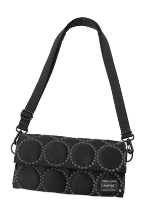 mina perhonen x PORTER Tambourine LONG WALLET Black Gray New  