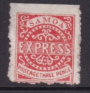 SAMOA^^^^RARER  sc#3  hinged  CLASSIC ( typeIIII Genuine)  $550.00@x rum2306sa70