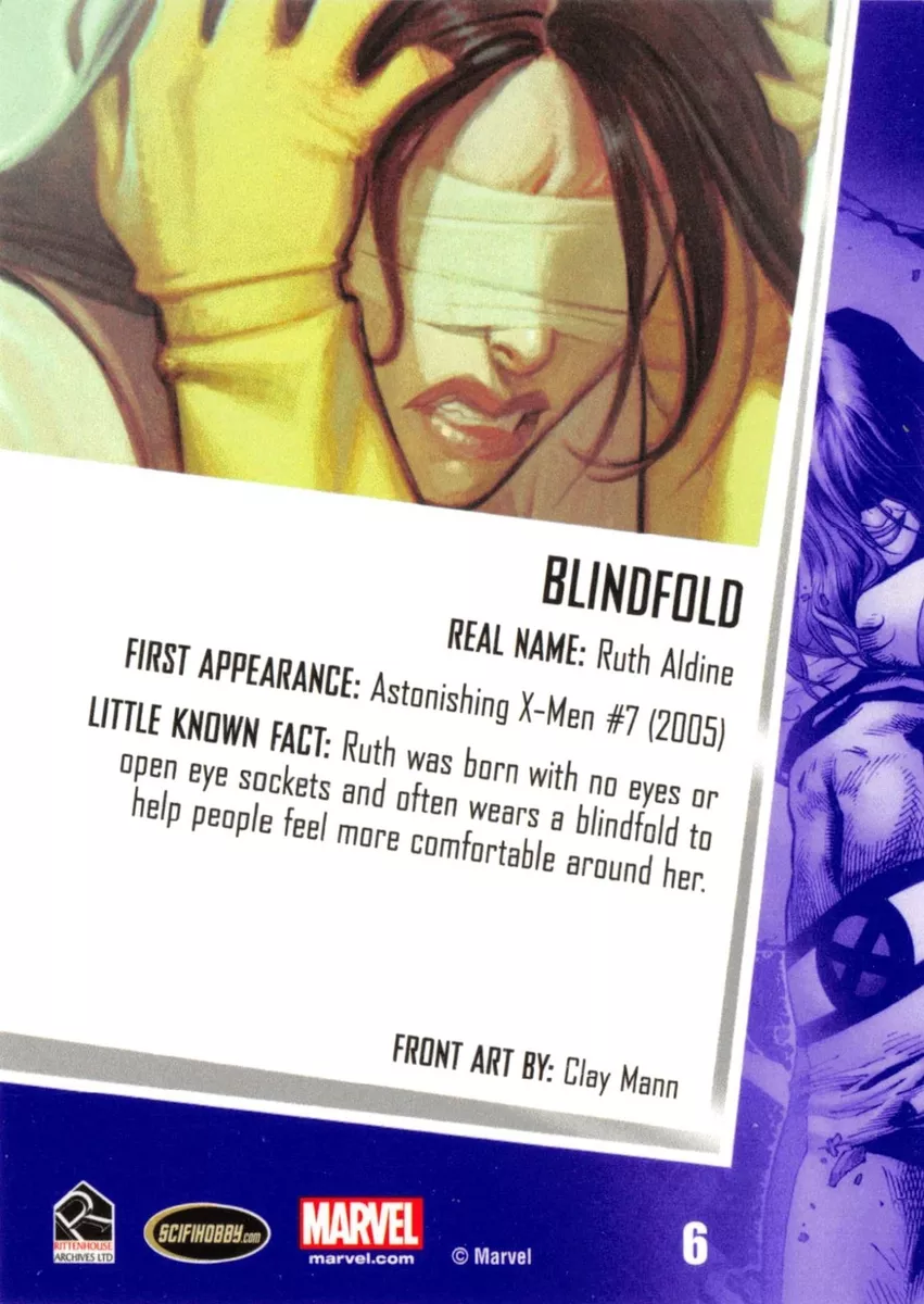 BLINDFOLD / Women of Marvel Series 2 (2013) BASE Trading Card #6