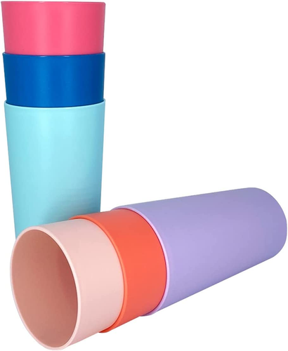 26 Ounce Plastic Tumblers/Large Drinking Glasses/Party Cups/Iced Tea Glasses,Unb - Picture 3 of 7