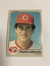 1983 Fleer Cincinnati Reds Charlie Leibrandt