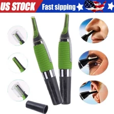 Hot Men Nose Ear Face Neck Eyebrow Hair Mustache Beard Trimmer Shaver Clipper PE
