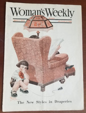 Woman's Weekly Magazine 1922 Humorous Creative Cover Art 14x10
