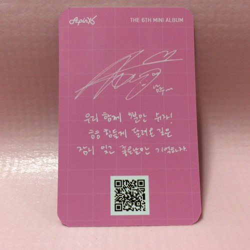 APINK 6o Mini Álbum ROSA TARJETA FOTOGRÁFICA Oficial POLAROID SELECT Tarjeta fotográfica K-pop - Imagen 55 de 60