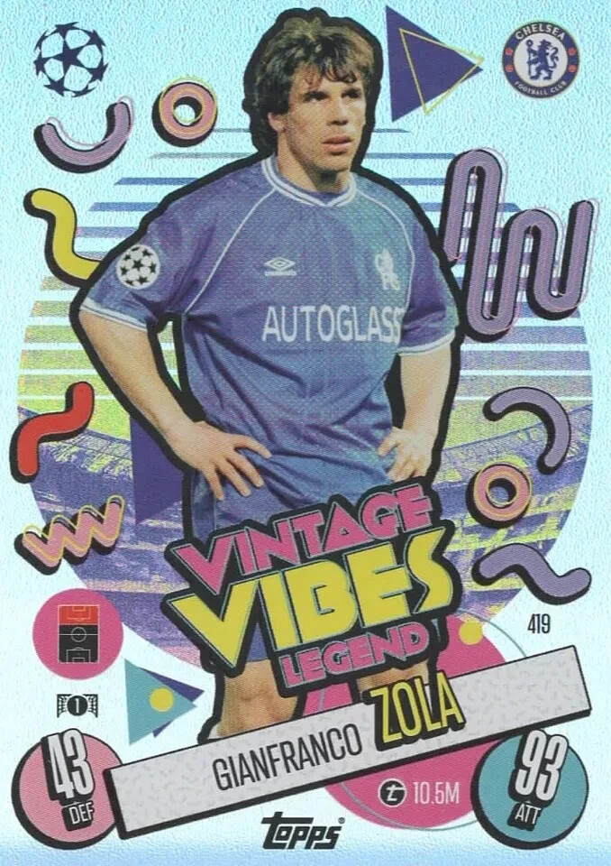 Topps Match Attax 2024/2025 24/25 Gianfranco Zola Vintage Vibes