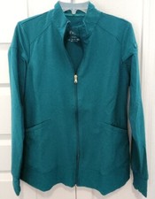Iflex Cherokee Scrub Jacket Small Womens Full Zip Pockets CK303 EUC
