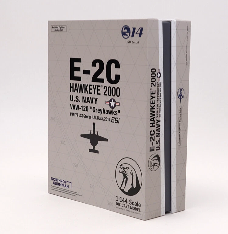 1/144 S14 E-2C AWACS E2 VAW-120 USS George Bush Aircraft Carrier Alloy Finished - Image 4 of 4