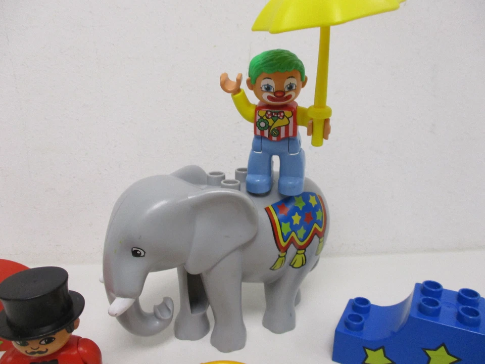 ( RB2 / 5 ) LEGO Duplo Zirkus Elefant mit Clown und Direktor - Bild 4 von 4
