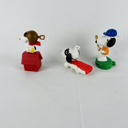 McDonalds Happy Meal Toy Peanuts Flying Ace Snoopy~ lot Of 3 different figures - Picture 4 of 7