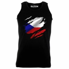 Torn Czech Republic Flag Men's Vest Prague Country national football