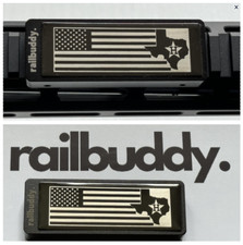 Custom laser titanium stainless steel Picatinny Rail Cover. "Texas Home"