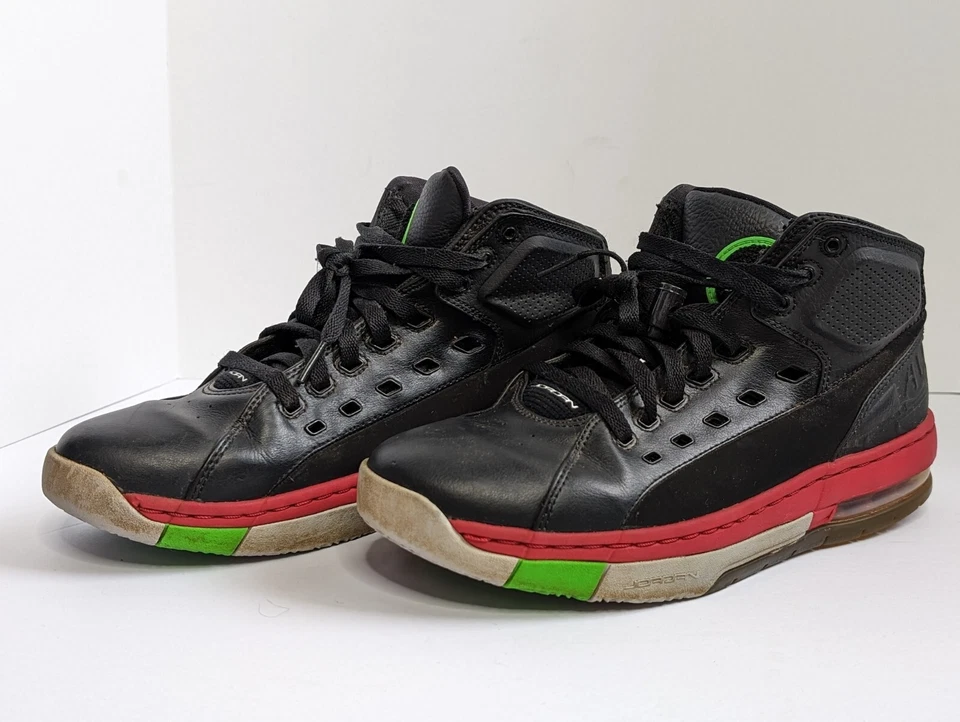 耐克 Jordan Ol’ School 篮球运动鞋黑色狼健身房红色 317223-017 9 码 — 第 2/4 张图片