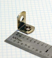 KEYSTONE 614 ANGLE BRACKET WITH 6-32 THREADED HOLE +#6 CLEARANCE HOLE, 30 UNITS