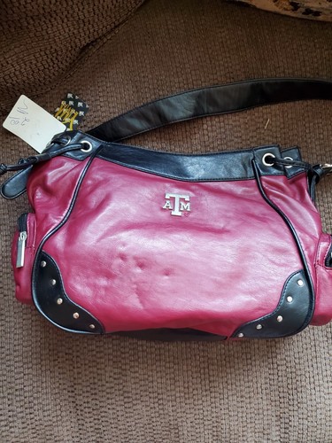 Yima Texas A&M offizielle lizenzierte Ledertasche Handtasche. Brandneu mit Etikett - Bild 6 von 17