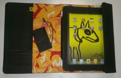 Genuine Black  Leather with Felt Fiber Pouch Sleeve Case For iPad Tablet 