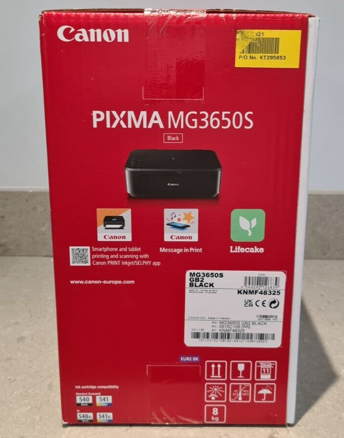 CANON PIXMA MG3650S WIRELESS INKJET PRINTER + INK NEW eBay