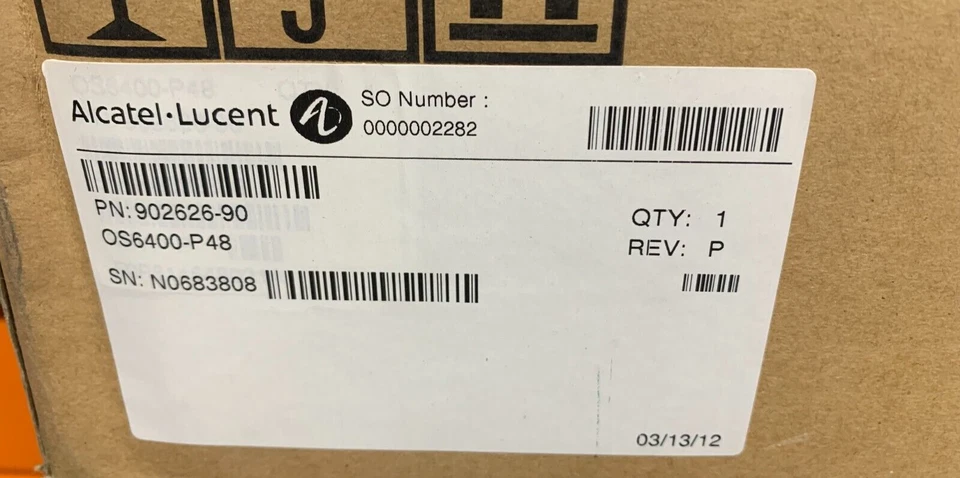 Alcatel-Lucent OmniSwitch OS6400-P48 44x 1GbE PoE + 4x Combo SFP/RJ45 1U Switch - Image 2 of 4