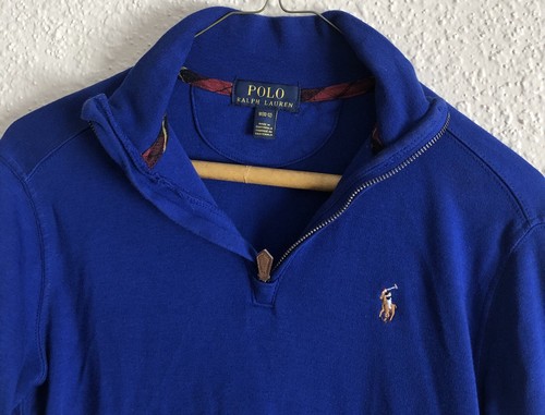 Boy's Ralph Lauren 1/4 Zip Size M (10-12) Blue - Picture 4 of 9
