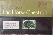 Royal Mail 1974  The horse chestnut Presentation Pack #58 MNH Decimal Stamps
