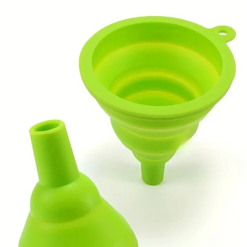 1 pz imbuto pieghevole in silicone per acqua gadget e accessori da cucina - Foto 5 di 6