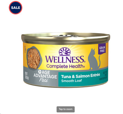 Health Age Advantage Tuna & Salmon Pate Senior Wet Cat Food, 3 oz., Case of 24
