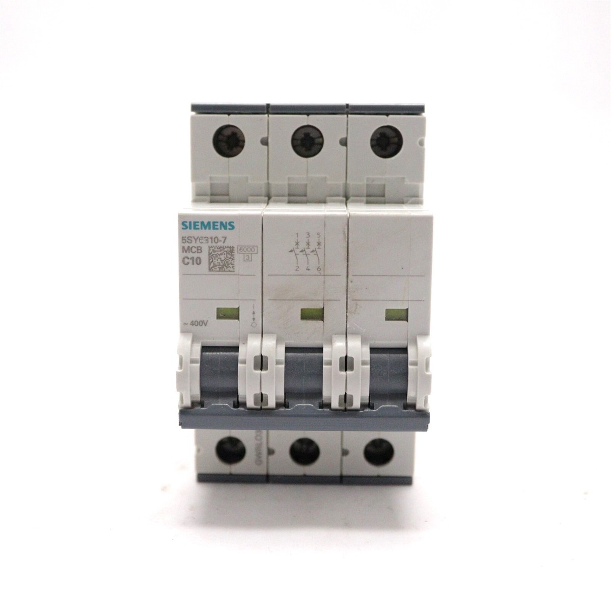 SIEMENS 3 POLE 10 AMP CIRCUIT BREAKER 400V 5SY6310-7 MCB C10 | eBay
