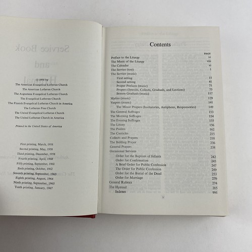 Vintage Methodist Hymnal Music Hymns Service Book Religion Religious 1967 - Picture 4 of 8