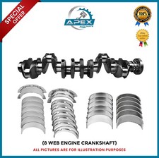 CRANKSHAFT (8WEB) BMW FOR N57 ENGINE & BEARINGS 730D 530D 540D 330D 11217799970