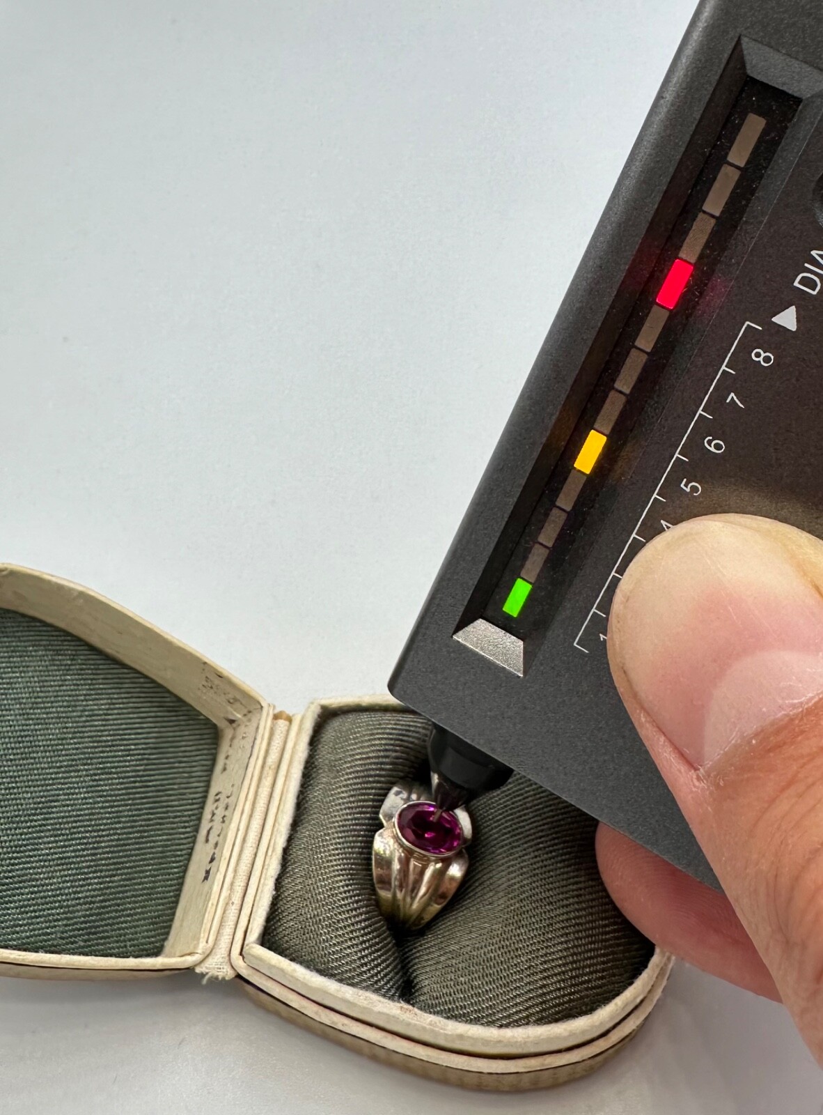 Vintage Gilt Soviet Ring Silver 875 Ruby Women's … - image 15