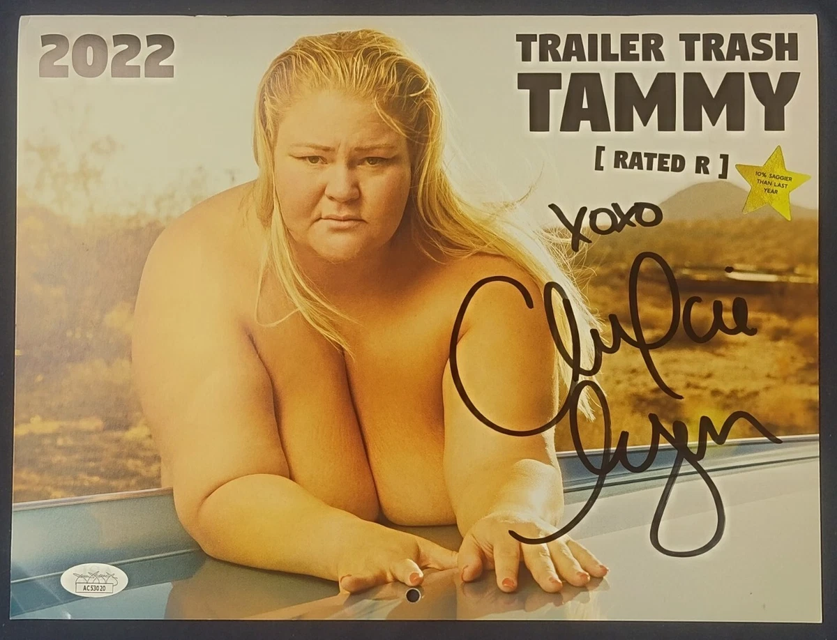 SIGNED TRAILER TRASH TAMMY 2022 CALENDAR CHELCIE LYNN Rated R - JSA COA |  eBay