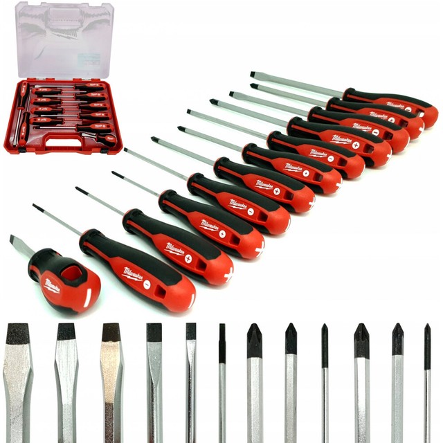 milwaukee 12 piece tri lobe screwdriver set