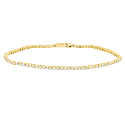 Certified CT VVS1 Moissanite Women's Tennis Bracelet Inch