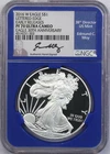 2016 W Lettered Edge American Silver Eagle Proof $1 NGC PF70 UCAM Moy Autograph