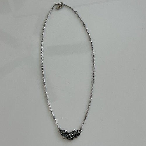 Rose Necklace Sterling Silver 