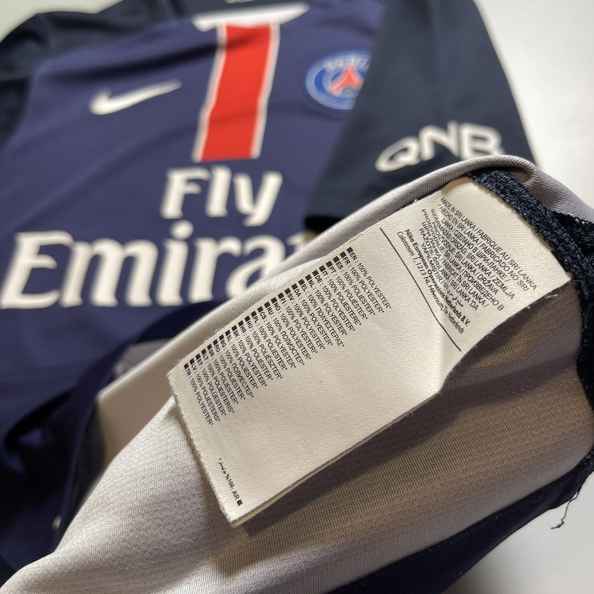 PSG NIKE 2015/2016 FOOTBALL HOME JERSEY #10 IBRAHIMOVIC SIZE PSG NIKE 2015/2016 FOOTBALL HOME JERSEY #10 IBRAHIMOVIC SIZE