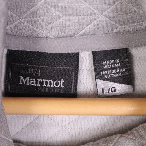 Marmot Size Large Mid-Weight Annie Quilted Grey LS Pullover Kangaroo Pockets - Bild 7 von 10