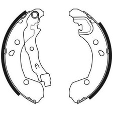 Bremsbackensatz hinten für Renault Modus-Grand F/JP0 | 23936869