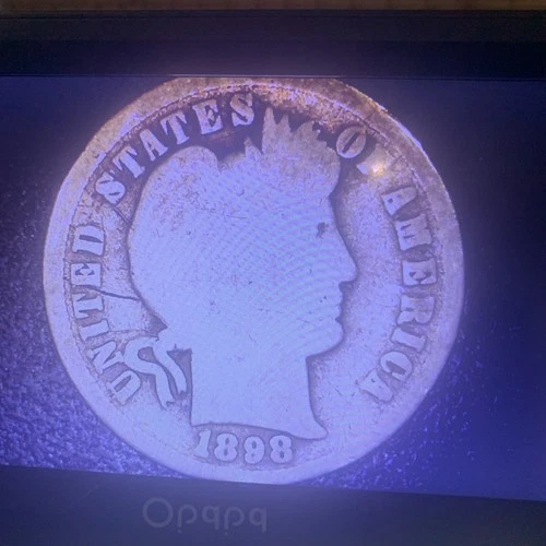 1898 BARBER SILVER DIME ~  ~NICE COIN~ 90% SILVER