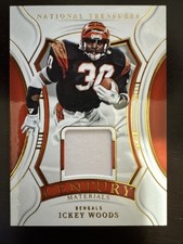 2024 Panini National Treasures Ickey Woods #CM-IWS /49 Bengals