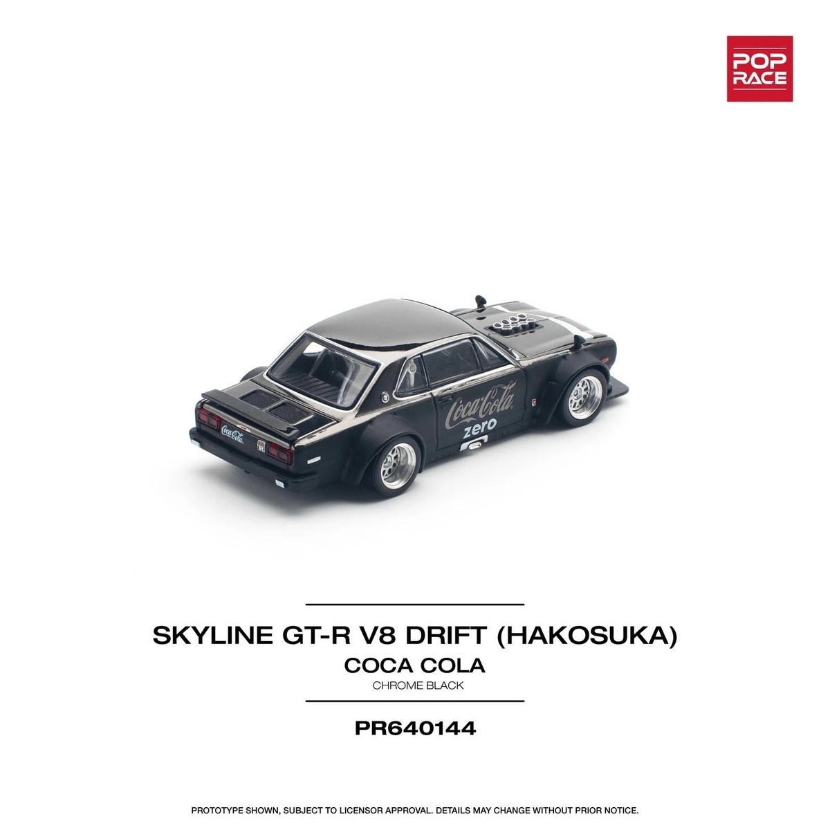 Pop Race 1:64 Nissan Skyline GT-R V8 Drift Hakosuka 