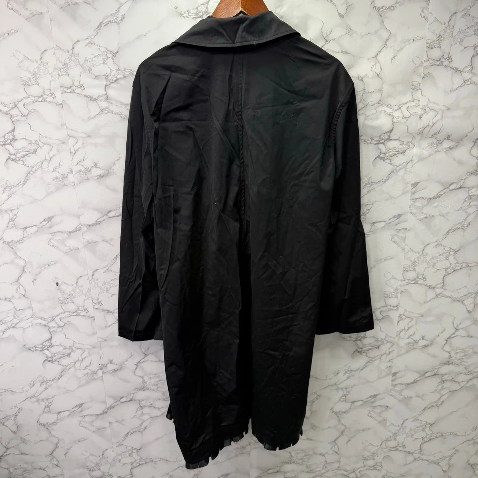 Chaqueta Plus Donna Plus para mujer talla 2X dobladillo con volantes de trinchera NUEVA # H558 Foto 4 de 4