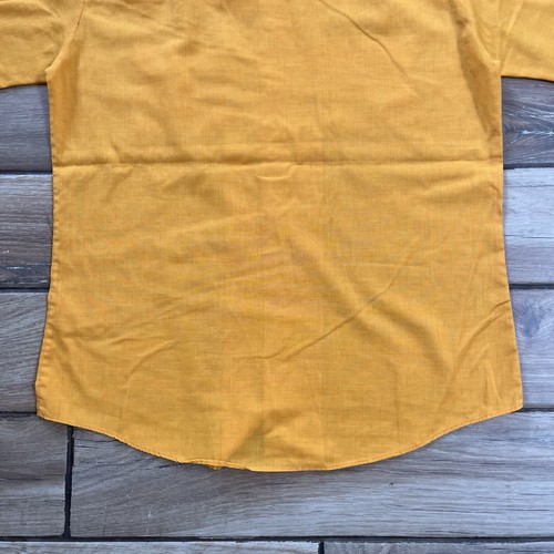 Vintage Unbranded Loop Collar Polycotton Blend Button Front shirt XL - Picture 14 of 14