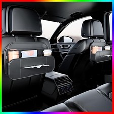 1pc Car Seat Back Storage Box Multifunctional Organizer Tissue Drink Cup Holder