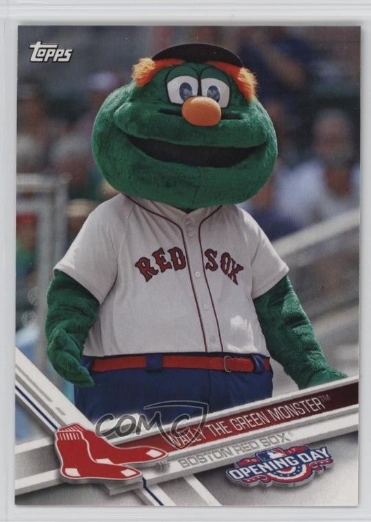 2017 Topps Opening Day Mascots Wally The Green Monster #M-24 my8