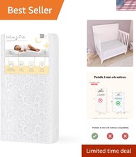 Plush 3" Mini Crib Mattress - Safe, Breathable Design for Infants Toddlers