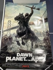 Dawn of the Planet of the Apes Signed Autographed 27X40 Poster Serkis
